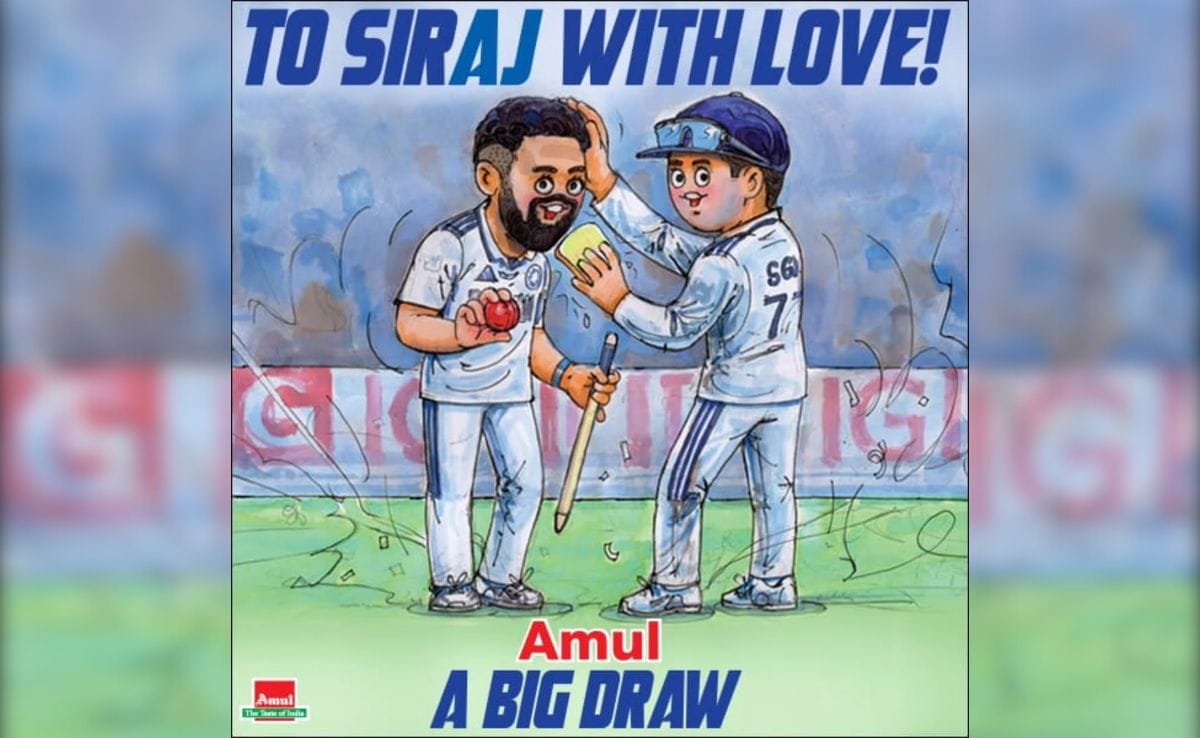 Amul Tributes To "Lion-Hearted Fast Bowler" Mohammed Siraj