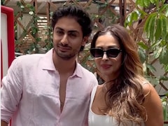 Malaika Arora And Son Arhaan Khan Step Out In Style At Scarlett House, Juhu