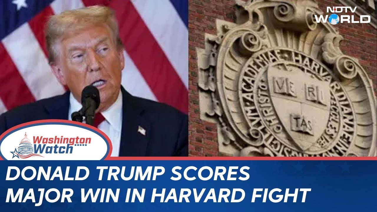 Video : Trump Vs Harvard | Donald Trump Scores Major Win In Harvard Fight