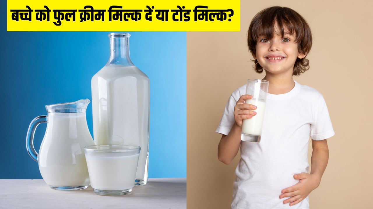 Full Cream Milk या Toned Milk, बच्चे को कौन सा दूध देना चाहिए? डॉक्टर से जान लें क्या है ज्यादा बेहतर