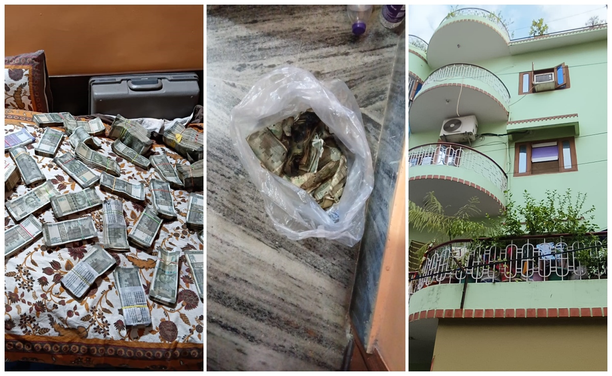 बिहार में भ्रष्ट इंजीनियर पर EOU का एक्शन, पत्नी ने 20 लाख जलाए, जले नोटों से नाले हुए जाम