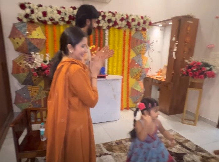 Video: Actor Charu Asopa Re-Unites With Ex-Husband Rajeev Sen For Ganapati Celebrations In Bikaner