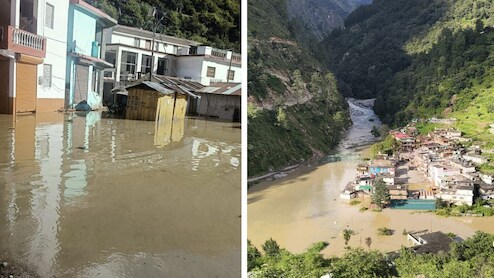 उत्तरकाशी के स्यानाचट्टी में कृत्रिम झील बन रही 'वॉटर बम', लोगों की उड़ी नींद