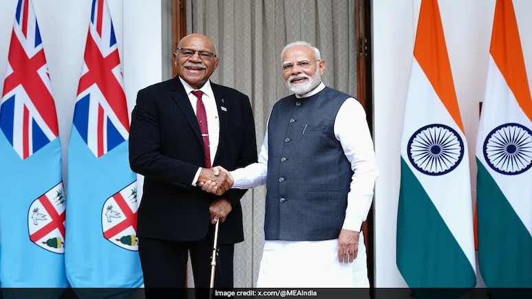PM Modi Meets Fijian Counterpart Rabuka, Talks On Boosting Trade, Defence PM Modi Meets Fijian Counterpart Rabuka, Talks On Boosting Trade, Defence