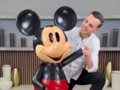 Watch: Pastry Chef's Life-Sized Mickey Mouse Chocolate Sculpture Wows The Internet