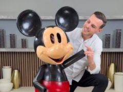 Watch: Pastry Chef's Life-Sized Mickey Mouse Chocolate Sculpture Wows The Internet