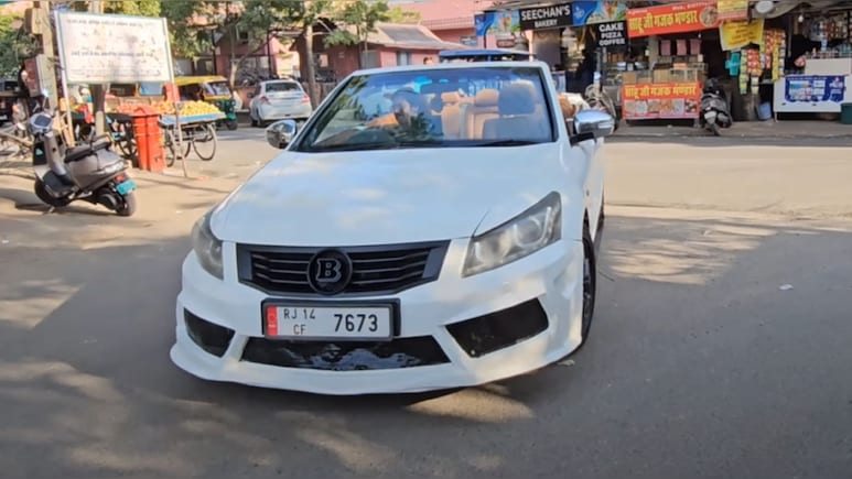 India's Only Honda Accord Convertible Is A Head-Turner Born In Jaipur: Video