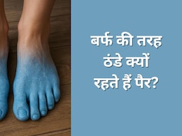 हर समय बर्फ की तरह ठंडे क्यों रहते हैं पैर? एक्सपर्ट ने बताया क्या खाने पर दूर होगी Cold Feet की दिक्कत हर समय बर्फ की तरह ठंडे क्यों रहते हैं पैर? एक्सपर्ट ने बताया क्या खाने पर दूर होगी Cold Feet की दिक्कत