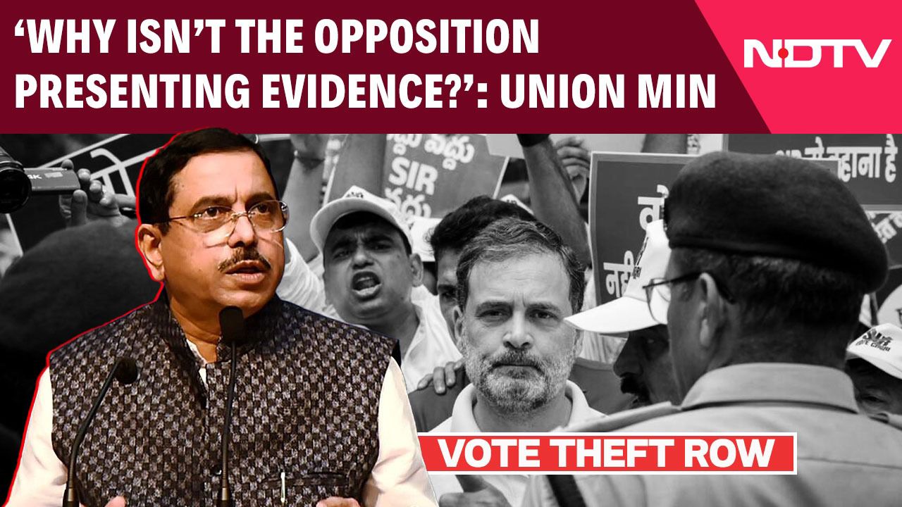 Video : Pralhad Joshi On 'Vote Theft' Row: Why Isn't Opposition Presenting Evedence?