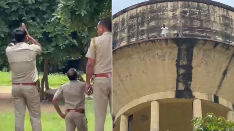 जयपुर में पानी की टंकी पर चढ़े 6 लोग; डिप्टी मेयर पर लगे आरोप; सात घंटे तक चला हाई वोल्टेज ड्रामा जयपुर में पानी की टंकी पर चढ़े 6 लोग; डिप्टी मेयर पर लगे आरोप; सात घंटे तक चला हाई वोल्टेज ड्रामा