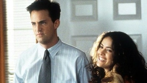 Salma Hayek's Tribute Post For Matthew Perry Is Throwback Gem From Fools Rush In