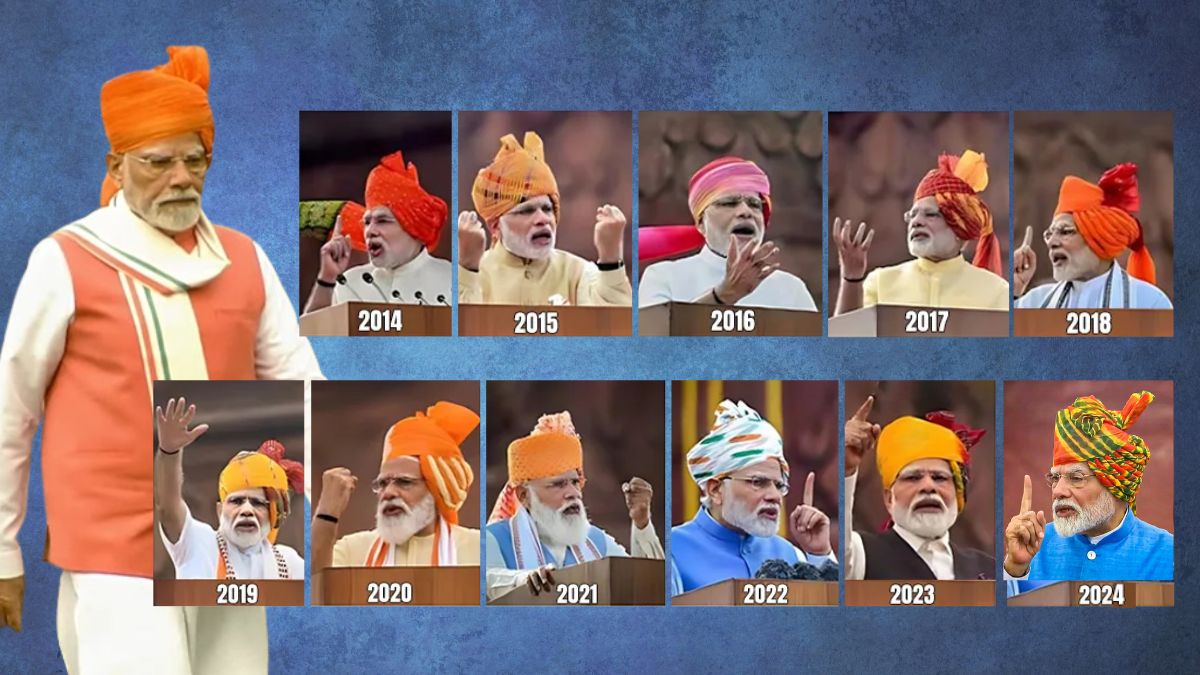 PM Modi Turbans and Attire: कभी केसरिया, कभी लहरिया... 2014 से 2025 तक ऐसे बदलता रहा पीएम मोदी का साफा