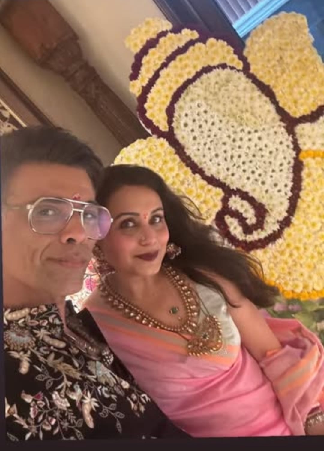 Ganesh Chaturthi 2025: Karan Johar And Rani Mukerji's Festive Selfie Brings Back <i>Kuch Kuch Hota Hai</i> Nostalgia