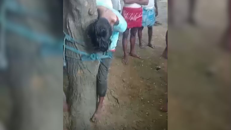 Mobile Theft Accused Tied To Tree, Beaten Up By Angry Villagers In Bihar