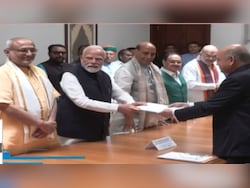 NDA&#039;s Vice President Candidate CP Radhakrishnan Files Nomination, Accompanied By PM Modi