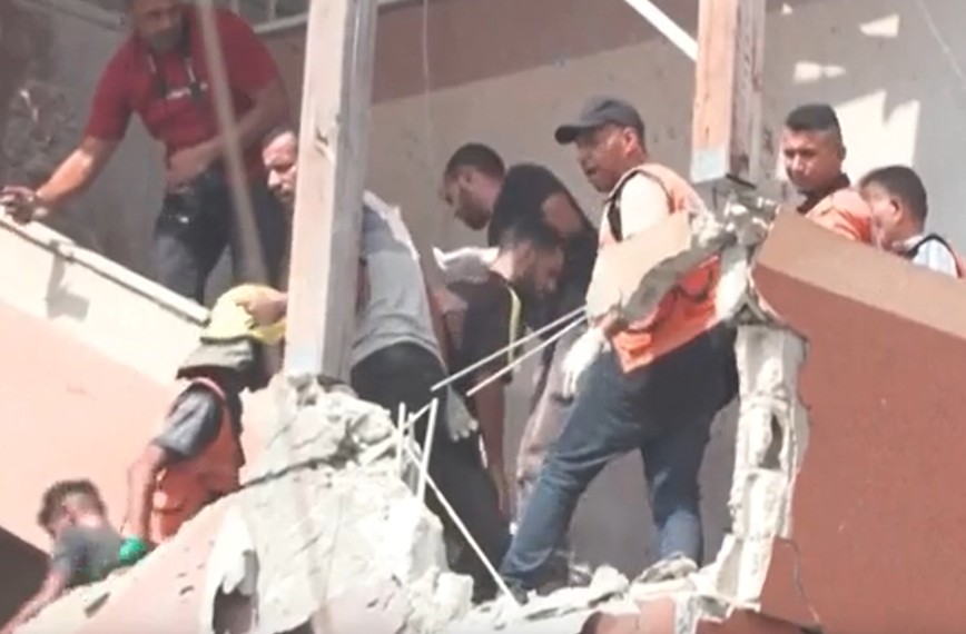 Video: Moment Israel Bombed Gaza Hospital Killing 20 Civilians, Journalists