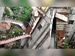 Stairway Collapses In Ghaziabad Complex, Firefighters Rescue Those Trapped Stairway Collapses In Ghaziabad Complex, Firefighters Rescue Those Trapped