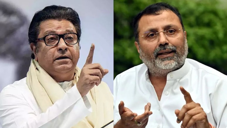 Raj Thackeray vs Nishikant Dubey: मराठी vs हिंदी मुद्दा पेटला; भाजपचे निशिकांत दुबे पुन्हा बरळले, मनसेचा थेट इशारा Raj Thackeray vs Nishikant Dubey: मराठी vs हिंदी मुद्दा पेटला; भाजपचे निशिकांत दुबे पुन्हा बरळले, मनसेचा थेट इशारा