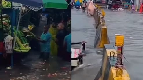 उत्तराखंड में पानी ही पानी, ऋषिकेश में बहती दिखीं सब्जियां तो देहरादून में नदी उफान पर, देखें VIDEO