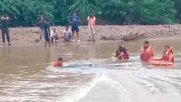 Video: Boat Carrying 10 Overturns After Heavy Rain In Rajasthan's Sawai Madhopur