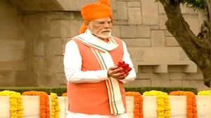 PM Modi Pays Floral Tribute To Mahatma Gandhi At Rajghat