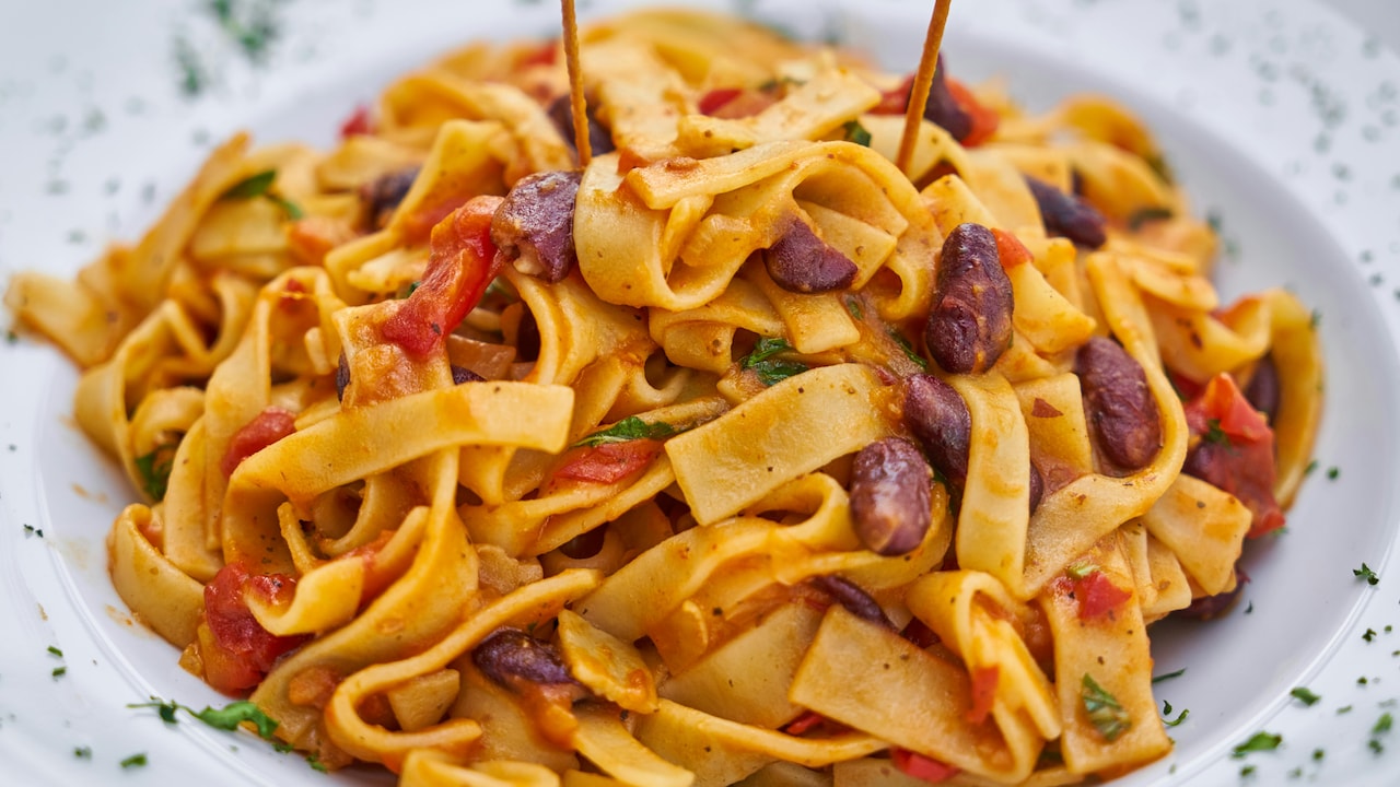 Whole-wheat pasta is richer in fibre and nutrients compared to white pasta.