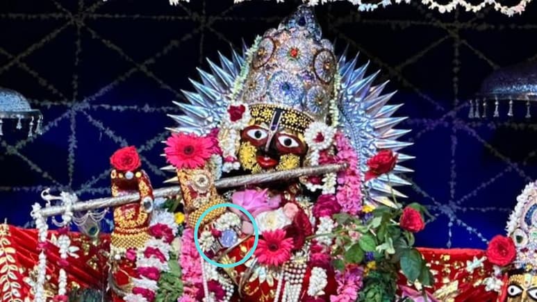 जयपुर के मंदिर में श्रीकृष्ण की चमत्कारी मूर्ति, पल्स रेट से चलती है हाथ में बंधी घड़ी
