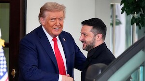 Trump Says Will Hold Meeting With Putin, Zelensky If "Everything Works Out Well"