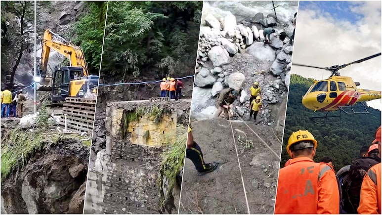धराली में जिंदगी की जंग, रस्सियों से लटककर बनाया जा रहा ब्रिज, हेलीकॉप्टर का गर्जन; कहां तक पहुंचा रेस्क्यू