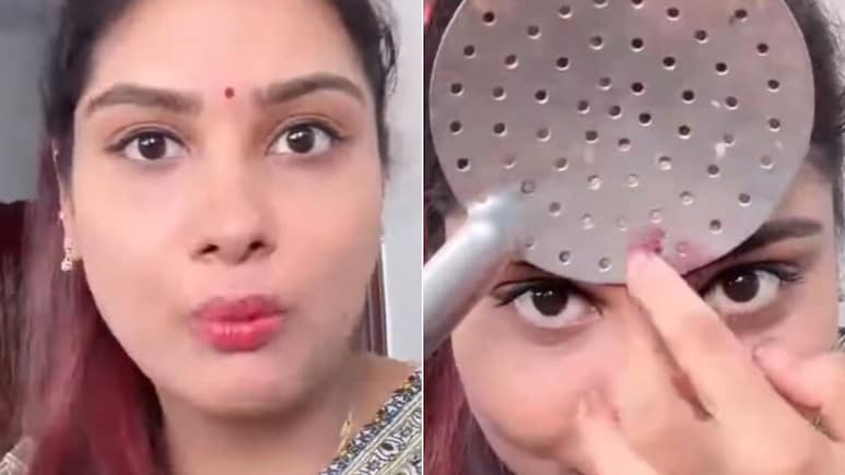 महिला ने बताया बिंदी लगाने का नया जुगाड़, Video पर आए कमेंट्स देख नहीं रुकेगी हंसी, यूजर्स बोले- टेक्नोलॉजिया