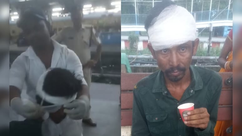 कटिहार रेलवे स्टेशन पर ट्रेन के नीचे गिरा यात्री, लोगों के हल्ला करने से बची जान