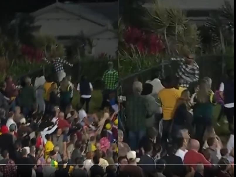 Watch: Fan Escapes Serious Injury While Trying To Catch Dewald Brevis' Massive Six