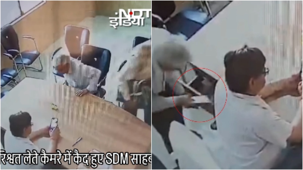 SDM औरैया रिश्वत लेते CCTV में कैद, वायरल वीडियो पर जांच के आदेश