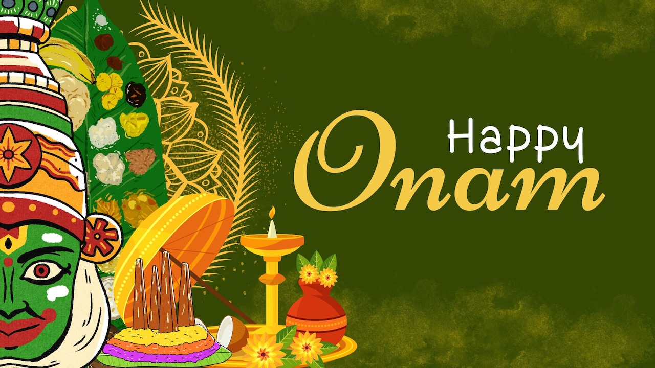 Onam Sadya is a traditional vegetarian feast from Kerala.