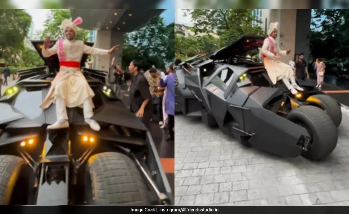 Indian Groom's Batmobile Wedding Entrance Goes Viral
