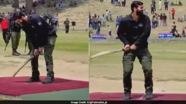 इंडियन आर्मी ऑफिसर ने कश्मीर के युवाओं के साथ खेला क्रिकेट, मैच का Video वायरल, लोग बोले- नेक्स्ट लेवल Aura