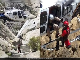 Video: US Man Trapped Behind Waterfall For 2 Days Rescued Using Helicopter Video: US Man Trapped Behind Waterfall For 2 Days Rescued Using Helicopter
