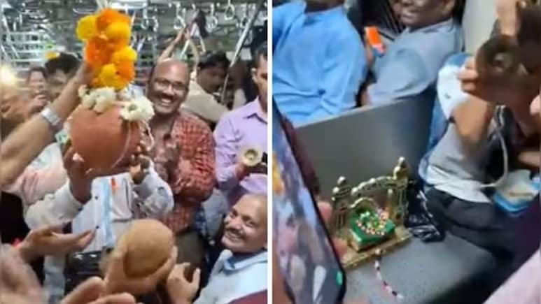 मुंबई लोकल ट्रेन में मनाई जन्माष्टमी, दही हांडी फोड़ते यात्रियों का वीडियो वायरल, अब सोशल मीडिया पर छिड़ी बहस