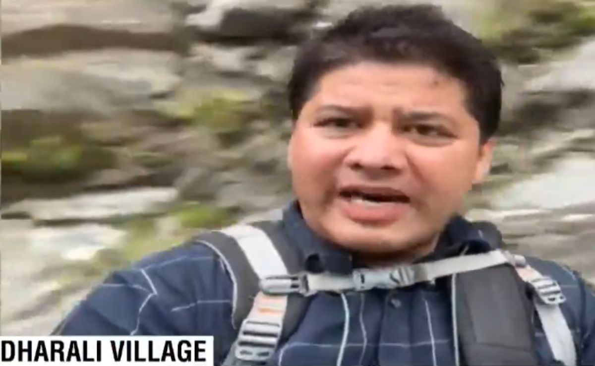 Video: NDTV Reporter, On Roof Of Vehicle, Narrates Uttarakhand Devastation