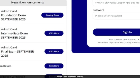 ICAI CA Foundation September Exam Admit Card 2025: Hall tickets To ...