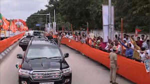 PM Modi's Massive Roadshow In Bengaluru
