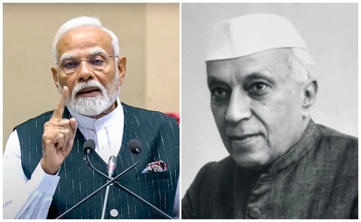 नेहरू ने देश को 2 बार बांटा... NDA सासंदों की बैठक में PM मोदी का कांग्रेस पर बड़ा हमला