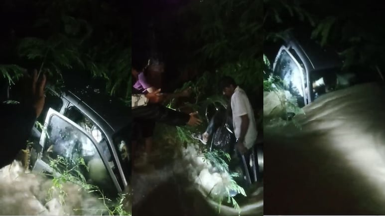 कालि सिंध नदी उफ़ान पर, उज्जैन में पुलिया से पार करते समय कार सहित नाले में बहे दो युवक, ग्रामीणों ने बचाया कालि सिंध नदी उफ़ान पर, उज्जैन में पुलिया से पार करते समय कार सहित नाले में बहे दो युवक, ग्रामीणों ने बचाया