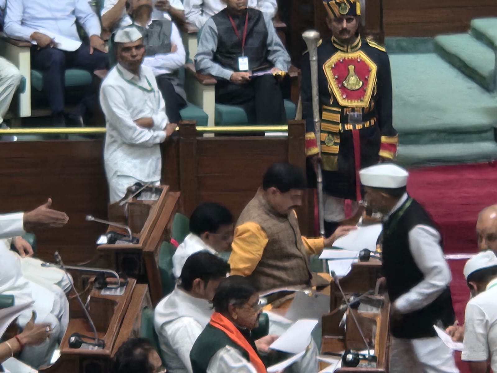 Chaos In Madhya Pradesh Assembly Over Minister Vijay Shah