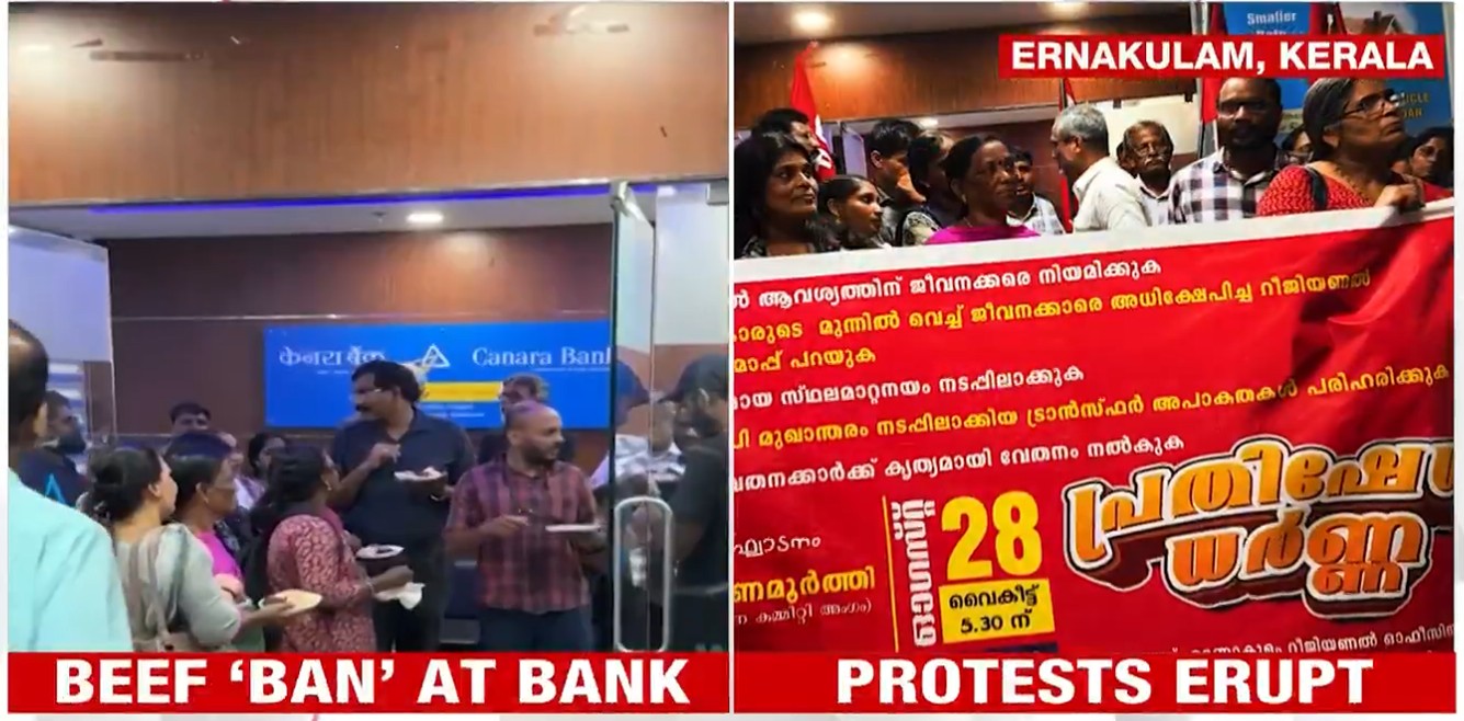 Kerala Bank Manager Bans Beef. Employees Hold Beef Party In Front Of Building