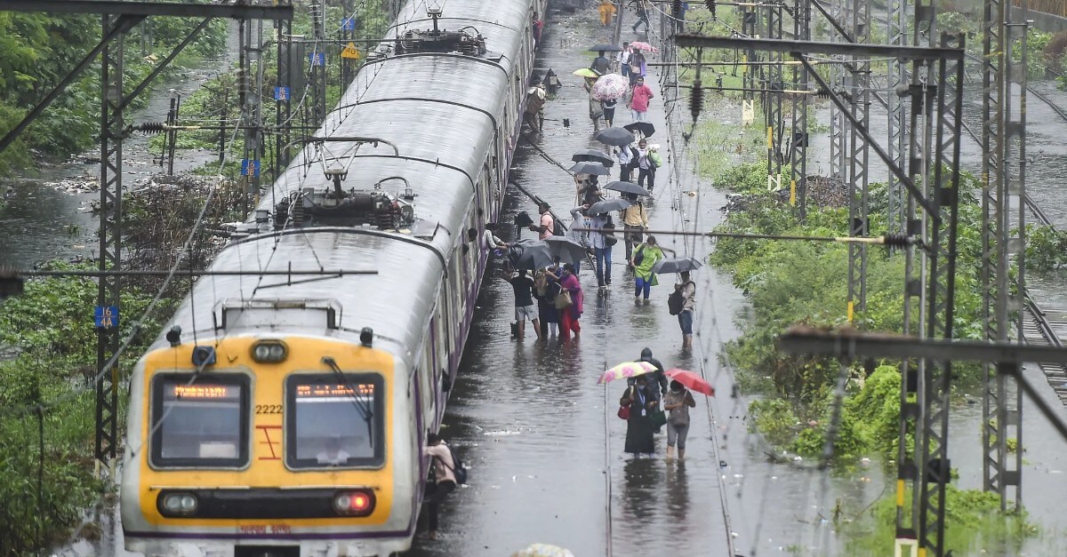 Mumbai Local Train Services Suspended On Central And Harbour Lines As Torrential Rains Run Havoc