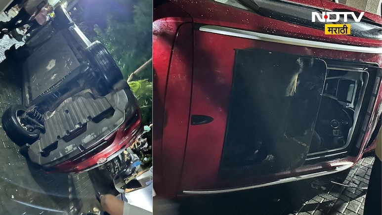 MG EV Car Accident CCTV: ईव्ही चालवणाऱ्यांनो सावध व्हा! ब्रेक आपोआप निघाला, गाडीचा डेंजर अपघात MG EV Car Accident CCTV: ईव्ही चालवणाऱ्यांनो सावध व्हा! ब्रेक आपोआप निघाला, गाडीचा डेंजर अपघात