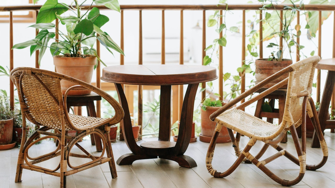 Bring foldable furniture which is lightweight, durable, and easy to move in the rainy season