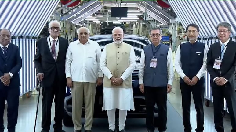 PM Narendra Modi Flags Off First Maruti Suzuki e-Vitara Produced In India