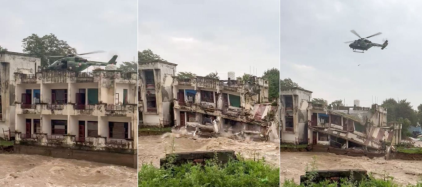 पठानकोट में सैलाब में बहने से चंद सेकेंड पहले सेना ने 25 जवानों को बचाया, रोंगटे खड़े करने वाला वीडियो